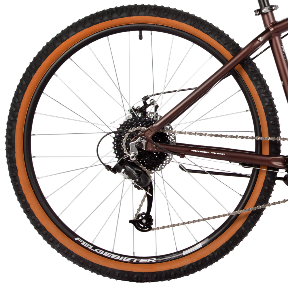 Велосипед 27.5" FOXX  MERIDIAN р.16" алюминий, коричневый