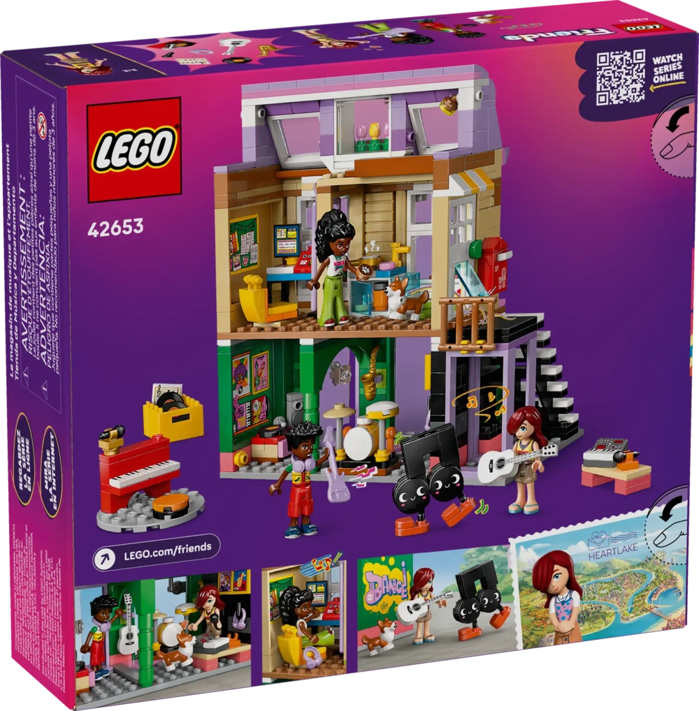 Конструктор LEGO Friends 42653 Музыкальный магазин и апартаменты
