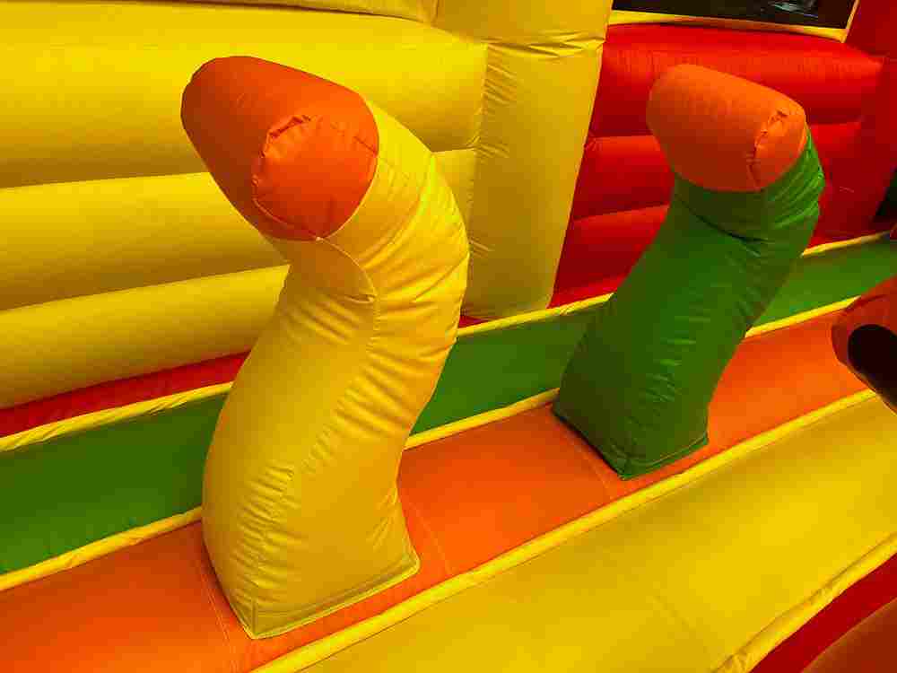 Коммерческий надувной батут «Страна Сафария 2» с крышей, 10x5x5 м.