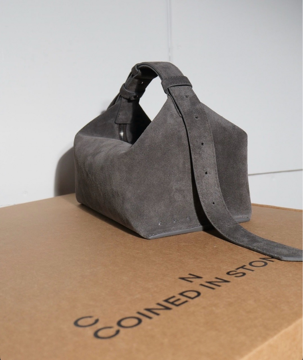 Сумка из натуральной замши BOBBI medium koala