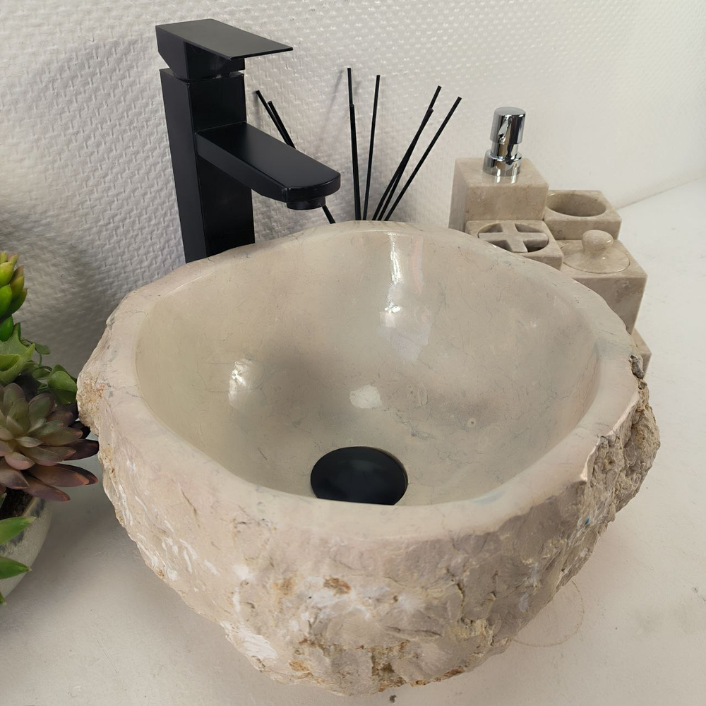 Раковина из мрамора Erozy Cream EM-64983 32*31*15 0867