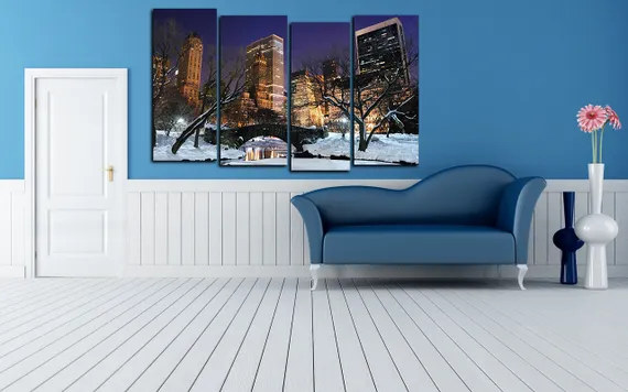 Модульная картина "Морозы в Нью-Йорке"