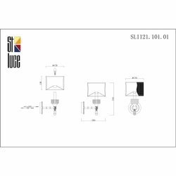 SL1121.101.01 Бра ST-Luce Никель/Оливковый E14 1*40W