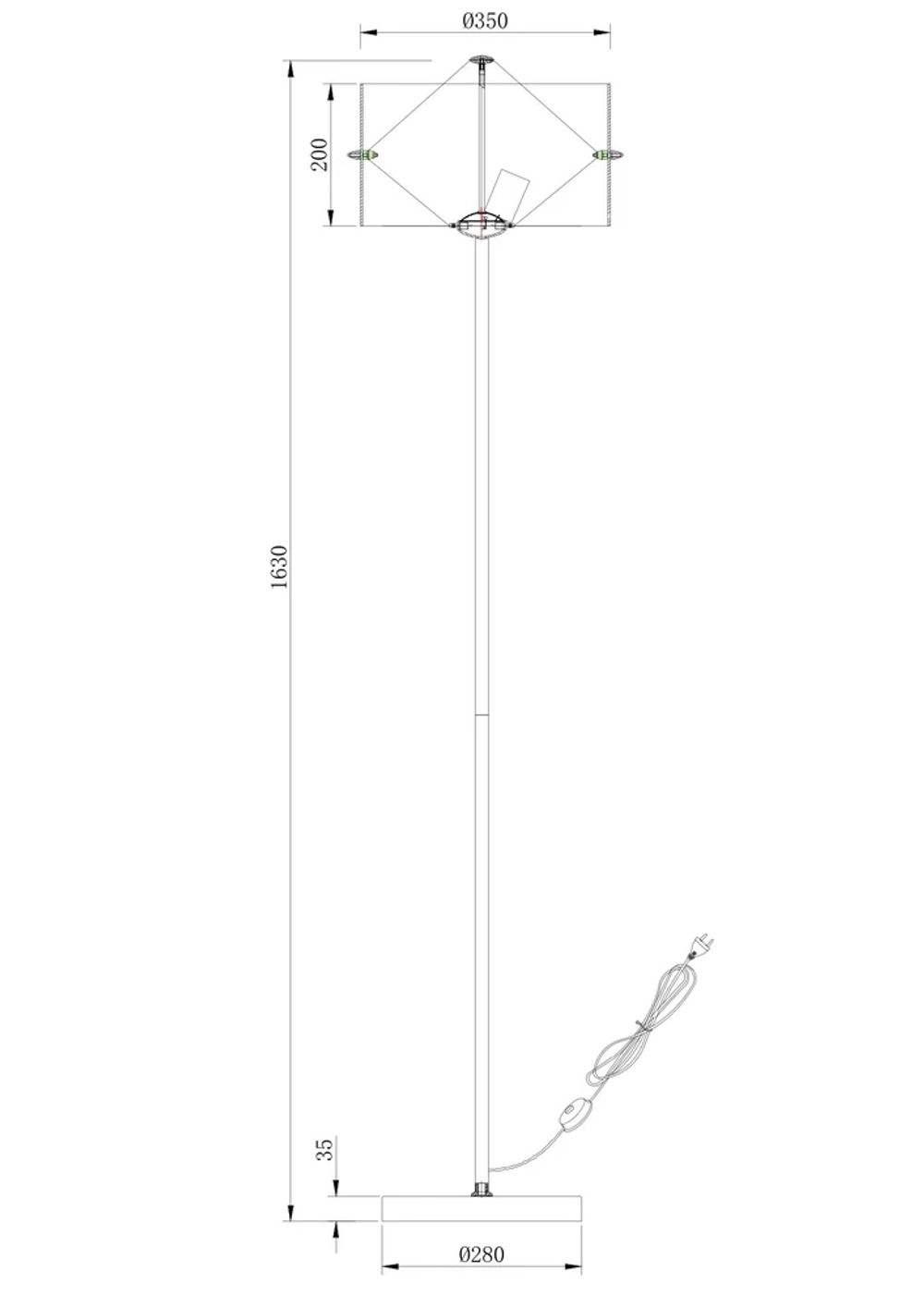 Торшер Stilfort POSHER 2177/09/03F