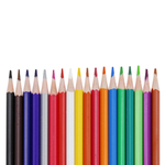 Карандаши цветные, Basir, пластиковые, серия "Панда", цветная упаковка, 18 шт