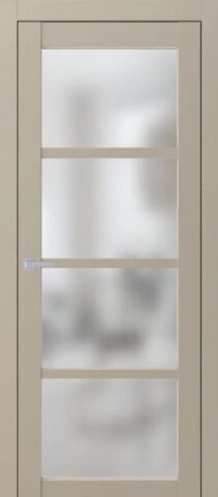 Межкомнатная дверь Фрамир Uniti 4 PO Сатинат Капучино