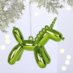 Ёлочная игрушка «Воздушный единорожек» 11*5*9 см, Салатовый