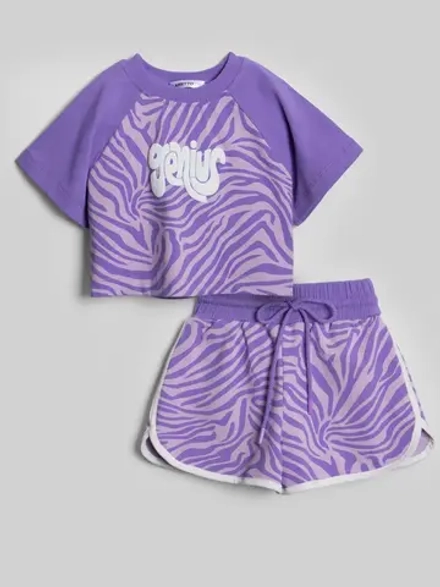 Костюм для девочки спортивный с шортами