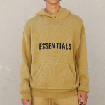 Толстовка Fear of God Essentials FW21 Knit Pullover Amber Logo, FOG-FW21-015
