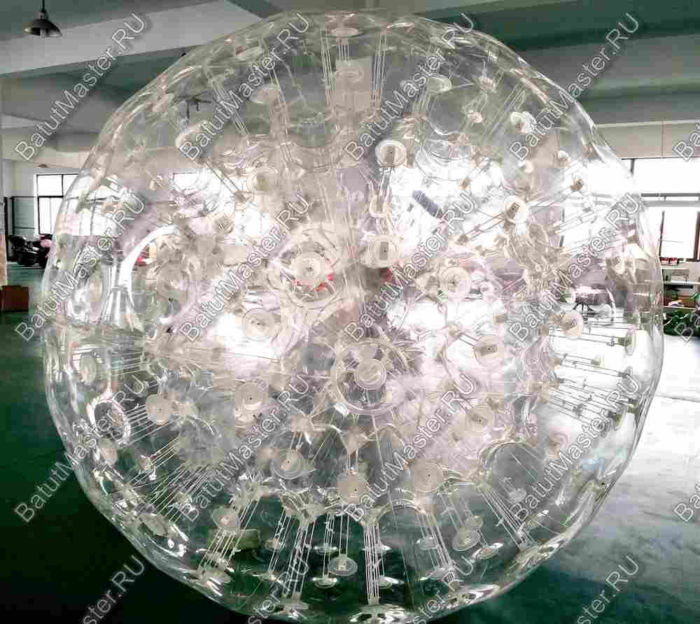 Гидро/аква зорб "Кристалл", ПВХ, диаметр 2,1 м, один вход