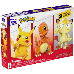MEGA Pokemon - Построй и покажи трио строительных блоков Канто 529 элементов. HPF94 / артикул   HPF94  / GTIN 194735157716