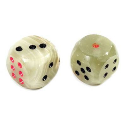 Игральные кости "Зарики" оникс