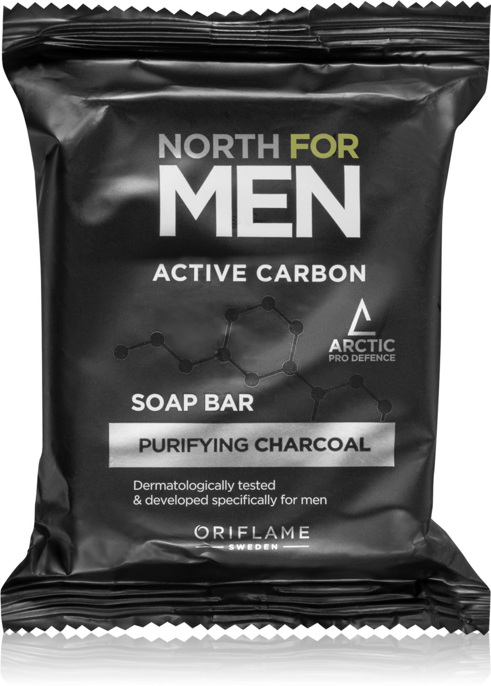 Oriflame North for Men Active Carbon - очищающее мыло с активированным углем /   100  g  / GTIN 2800018210020