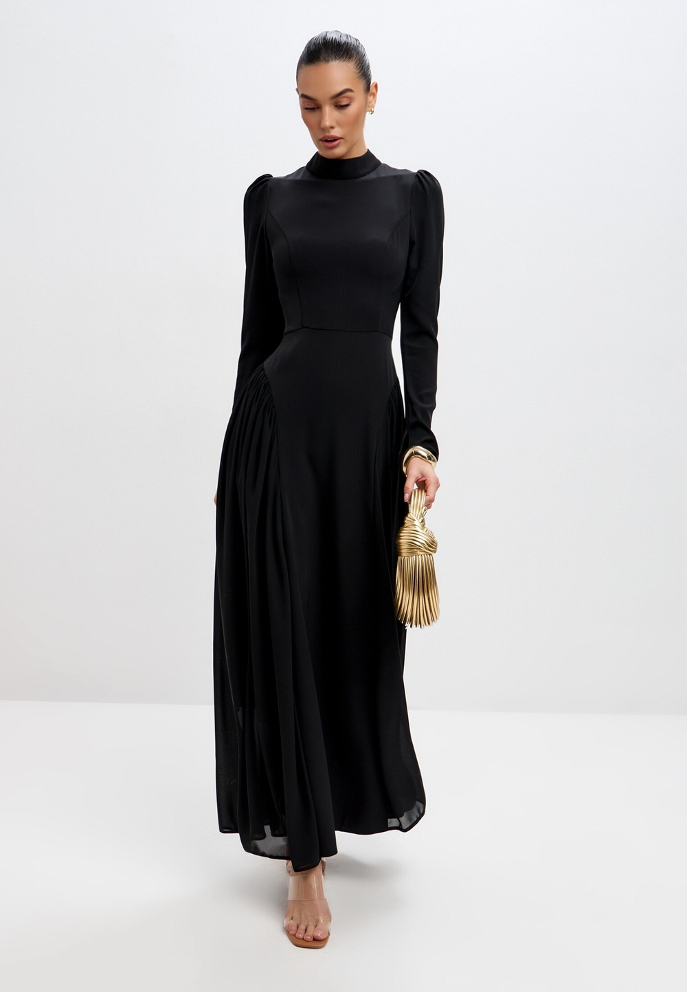 Платье макси с завязками