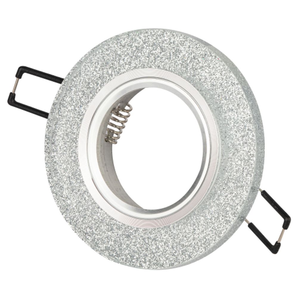 Светильник встраиваемый декоративный ЭРА DK7 CH/SHSL под лампу MR16 GU5.3 серебряный блеск/хром