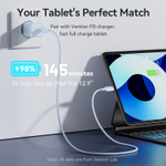 USB 2.0 Type-C Male to Lightning Male 3A Cable 1M Black Aluminum Alloy Type