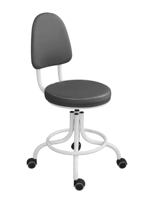 Кресло винтовое с мягким сиденьем на колесиках КР01(Т) (РУ)