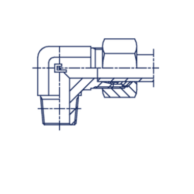 Штуцер FC90 DL08 NPT 3/8 (в сборе, B4)