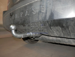 Фаркоп оцинкованный Galia J012A для Jeep Compass MK 2006-2011, Jeep Liberty 2006-2011(паспорт и сертификат в комплекте)(без электрики)
