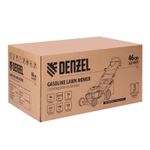 Газонокосилка бензиновая GLD-460SP, 146 куб.см., шир. 46 см,привод,7 уров.,травосб. 50 л// Denzel