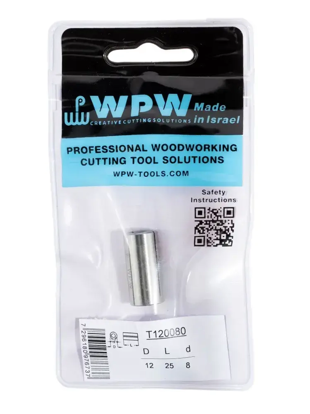Цанга WPW (ВПВ) T120080 переходная с D12 на D8 L25 тип B