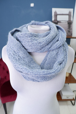 Шарф-снуд Farbetti с шерстью и мохером