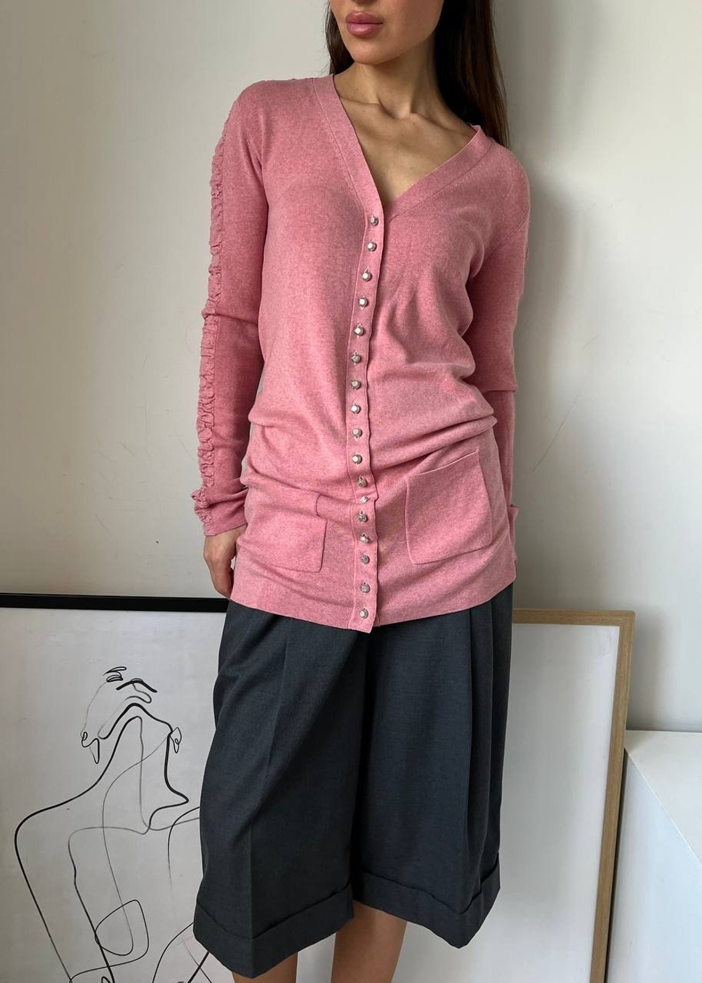 Шерстяной кардиган Balenciaga, S