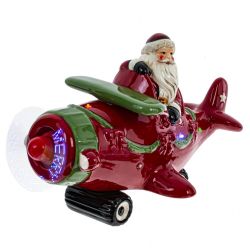 GAEM Фигурка декоративная "Самолёт" (подсвет, муз, движ, 3хААА н/п), L29 W18 H19 см, 2в.