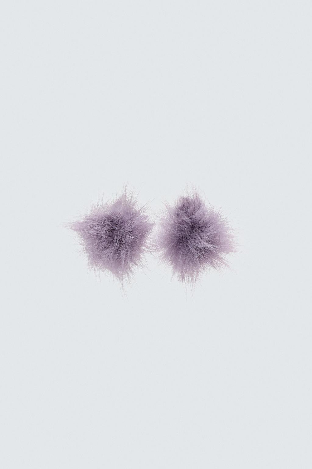 ZARA HARRY LAMBERT X DISNEY СЕРЬГИ С ПОМПОНАМИ, СИРЕНЕВЫЙ