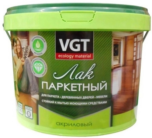 Лак паркетный ВГТ акрил п/матовый 0,9кг