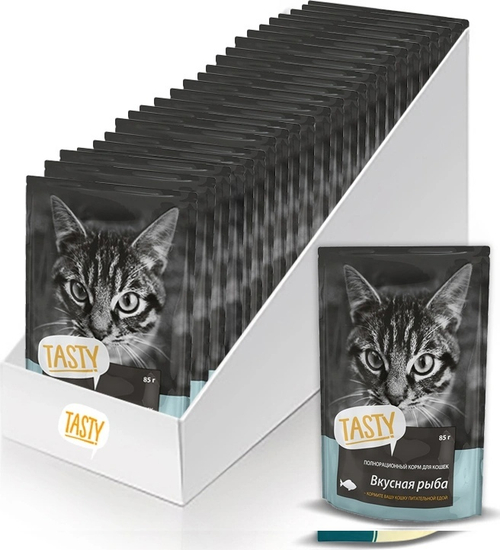 Влажный корм Tasty  для взрослых кошек
