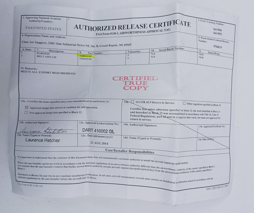 Ремень безопасности 0108413-01