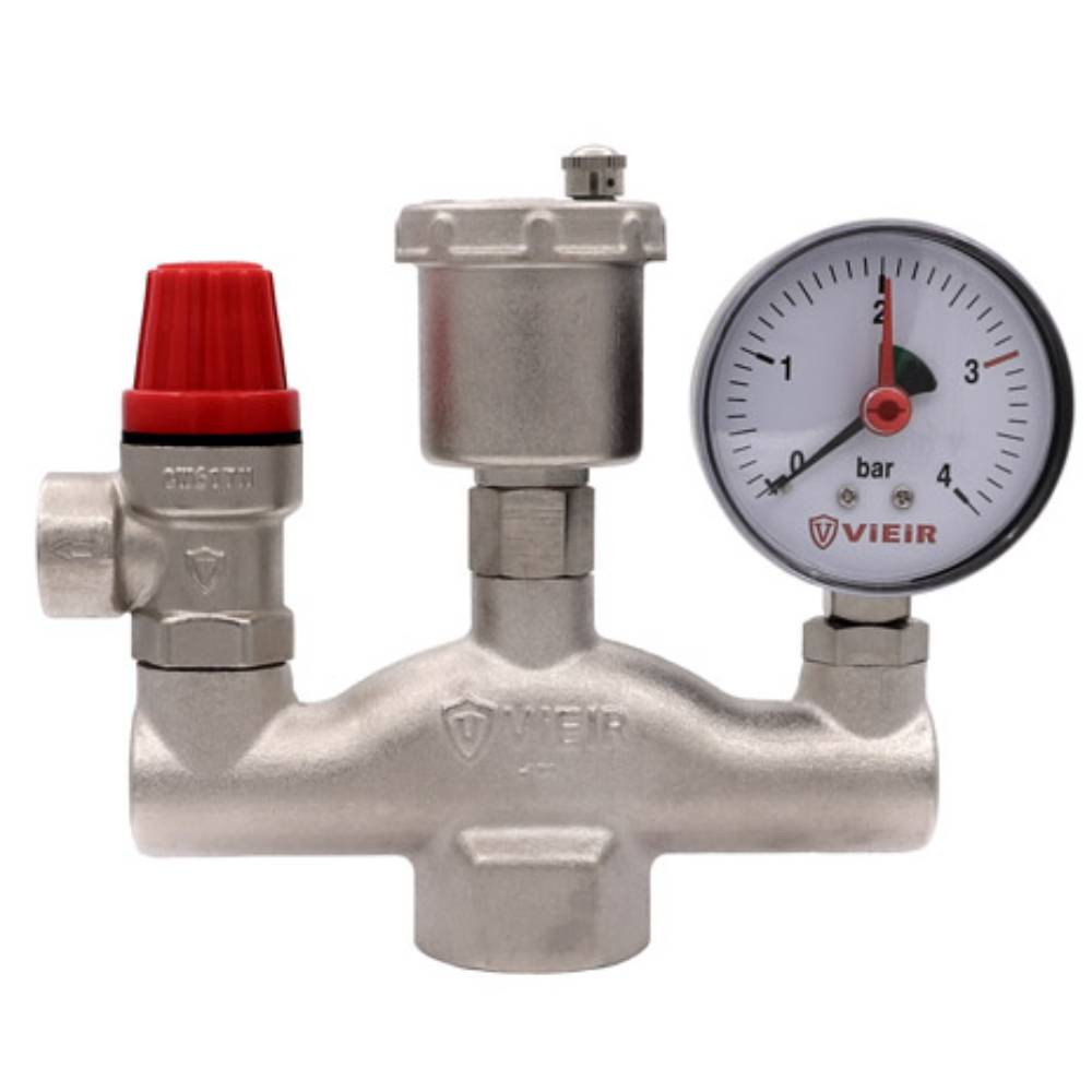 Группа VIEIR безопасности для котла 1" 3 БАР 120С Никель AQ1063N