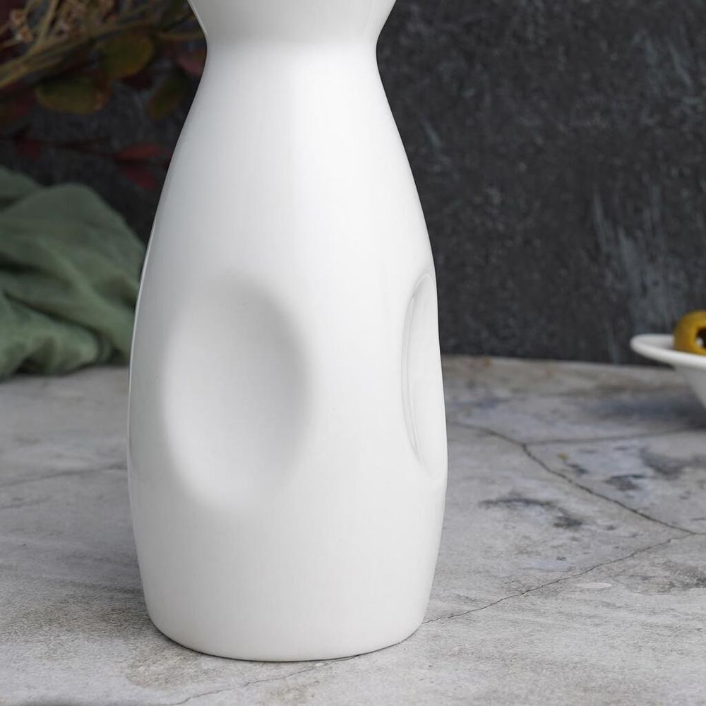 Соусник 250 мл бутылочка для соевого соуса, саке d 6,3 см h14,5 см белый фарфор NEW P.L. [6]