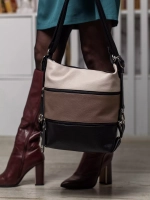 Сумка рюкзак через плечо большая шоппер