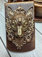 Шкатулка 3-х секционная "Лев"