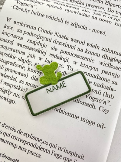 КАКТУС - Нашивка самоклеющаяся для подписи имени 4х5,5см (1106 Вера)