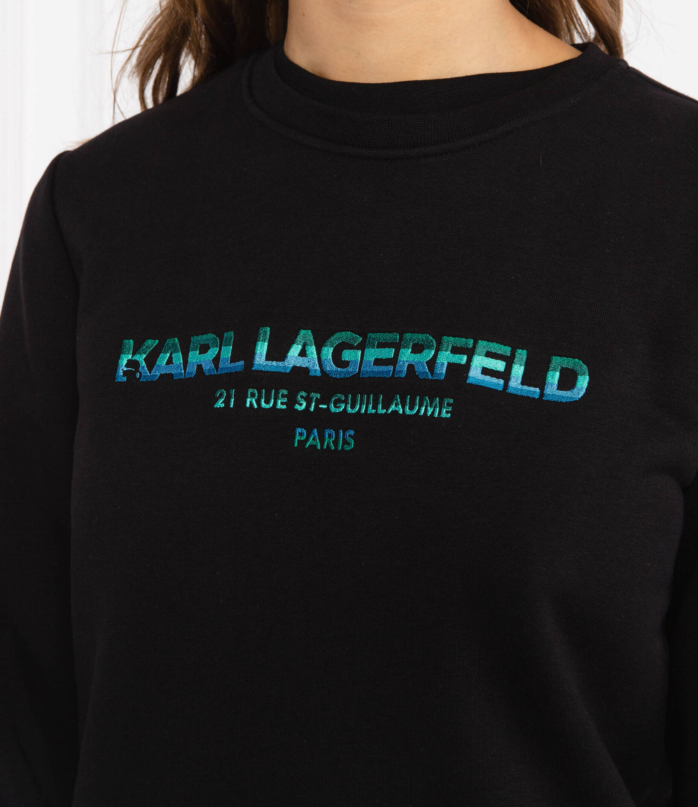 Худи graphic logo Karl Lagerfeld - черный(215W1801)