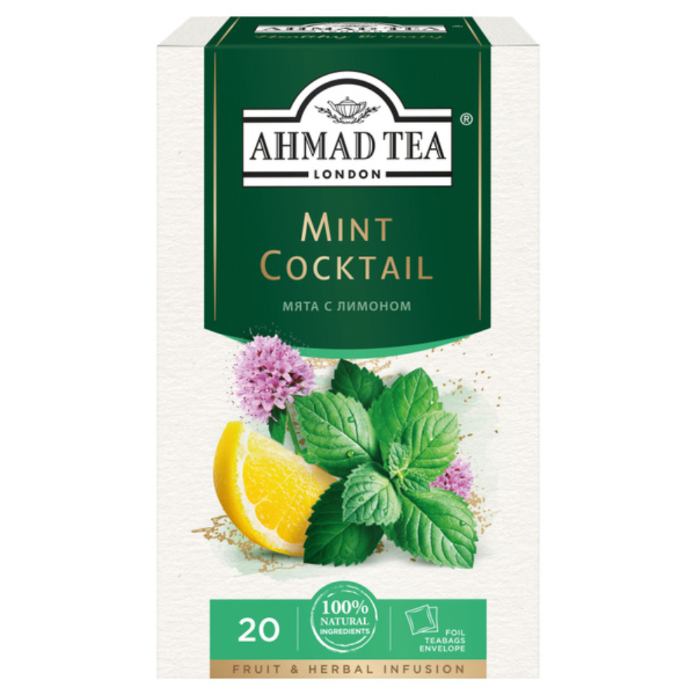 Чай черный Akmad Tea Мята с Лимоном 20 пакетиков