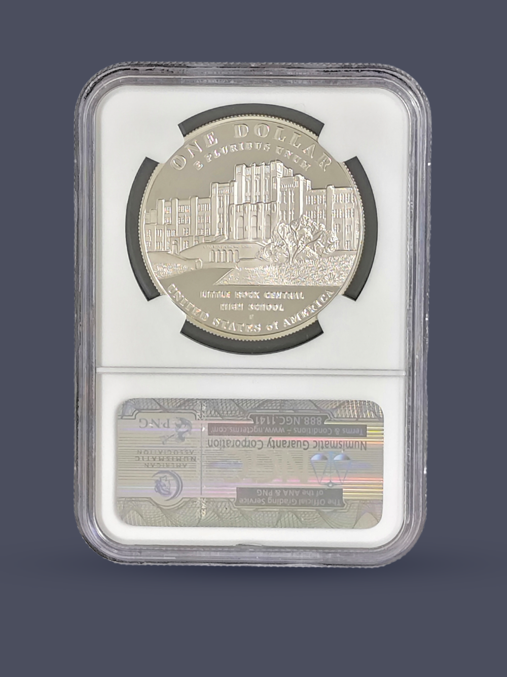 Монета 1 доллар (dollar) 2007 "Десегрегация в образовании"