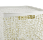 Коробка БЯЗЬ 17л с крышкой квадратная 28×28×28 cм М2327