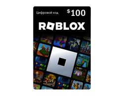 Карта оплаты Roblox 100 USD USA [Цифровая версия] (для ПК, цифровой код доступа)