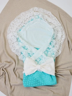 Конверт на выписку для новорожденных летний