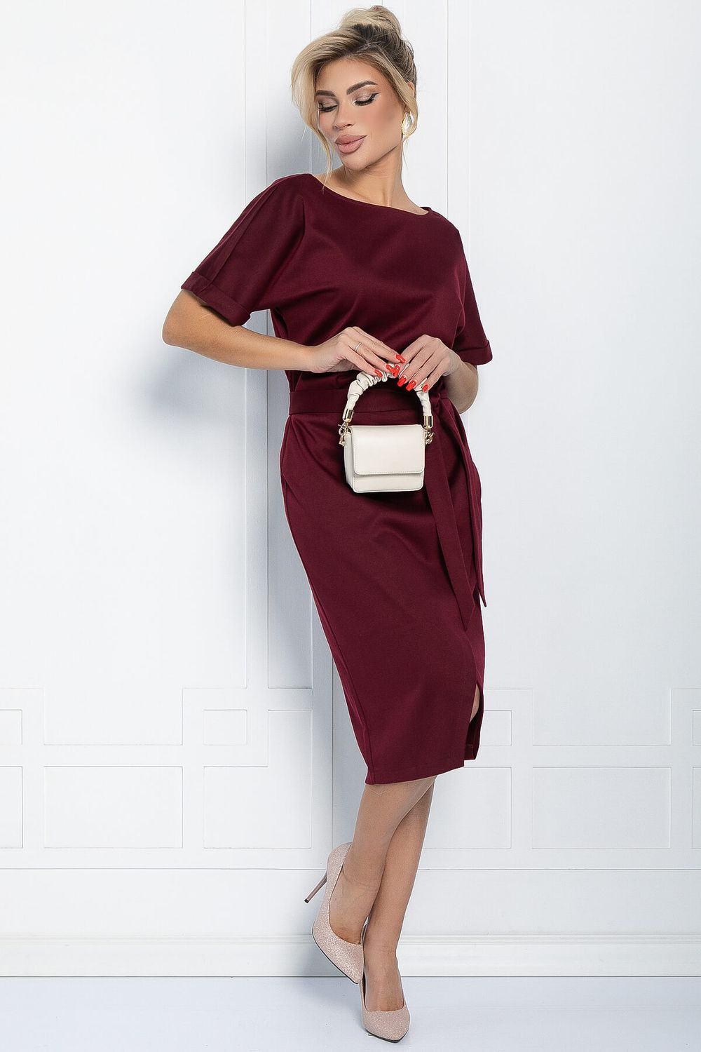 Платье Карлин (бордовое) П11583 LT Collection