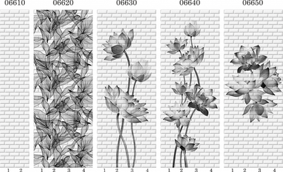Панель ПВХ фотопечать 3D Panda Таинственный сад 2700х250 мм