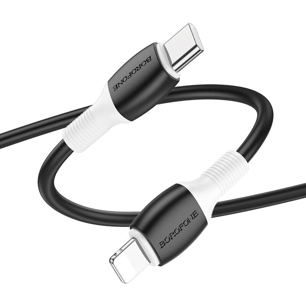 Кабель Lightning -TypeC BOROFONE BX84 PD 20W (черный) 1м