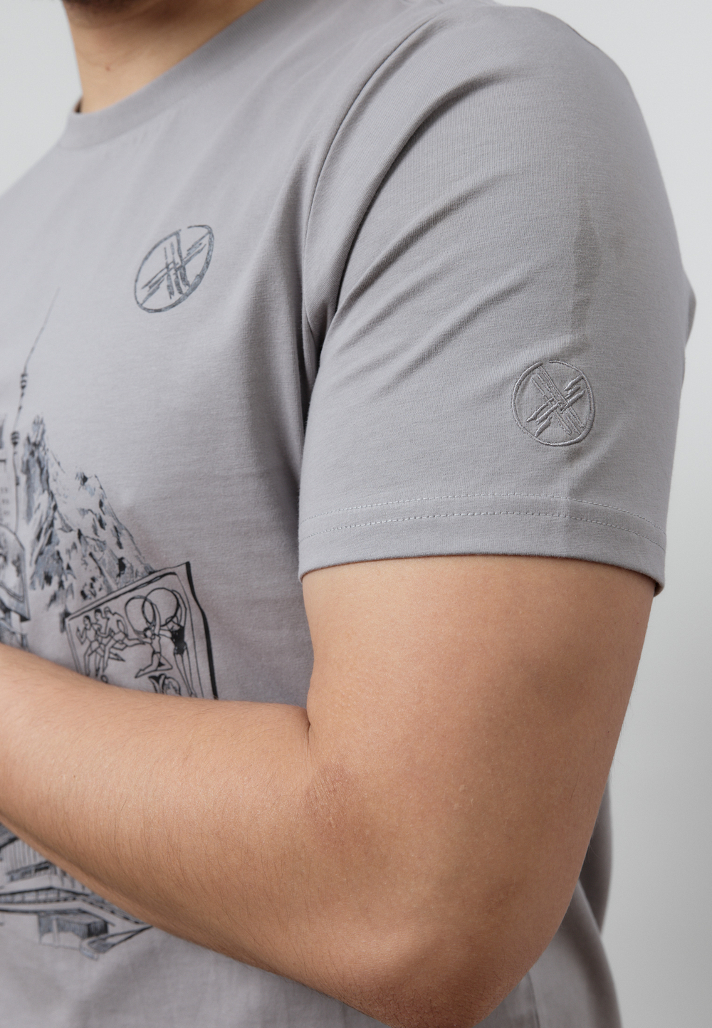 Футболка ALMATY MS LIGHT GREY