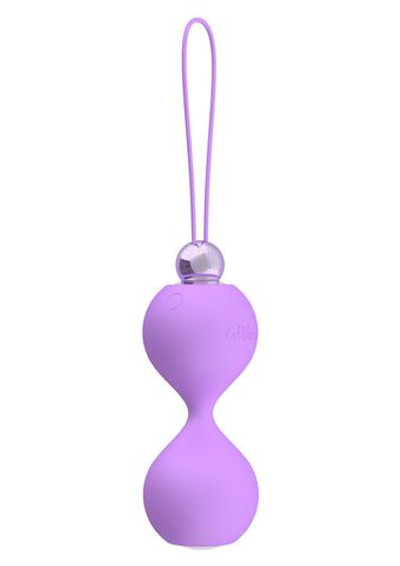Сиреневые вагинальные шарики Soft Touch Vibr Love Balls (Цвет: сиреневый)