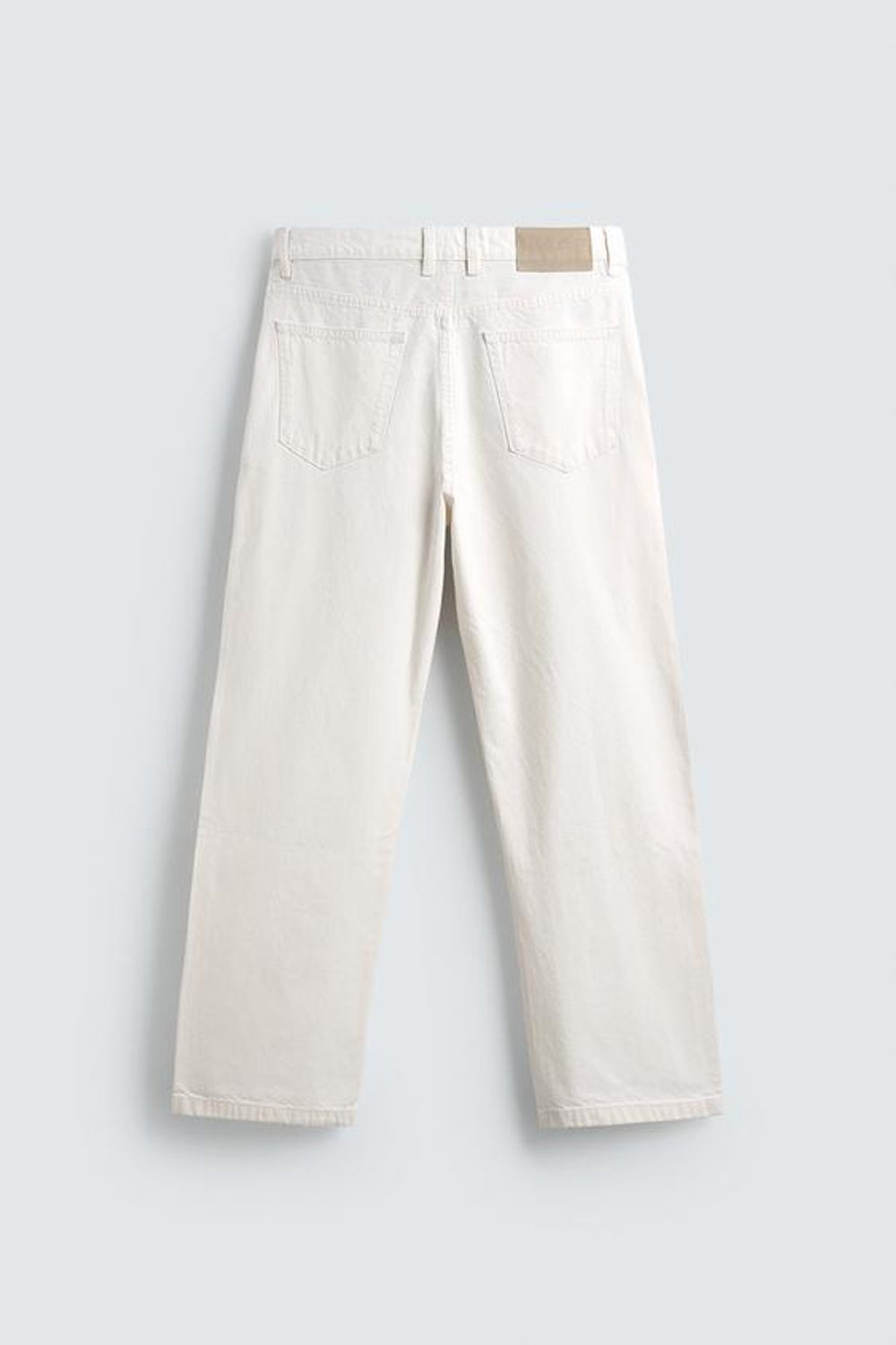 ZARA ДЖИНСЫ RELAXED FIT, БЕЛЫЙ