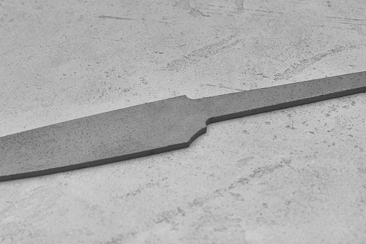 Заготовка для ножа, сталь M390 2,6мм. Модель "Аппарель ГО100" с клинком 100мм, ТО 62-63HRC